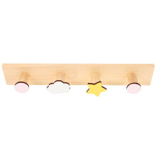 2Stk Kreative Holzhaken Kinderzimmer Wandhaken Bunt Und