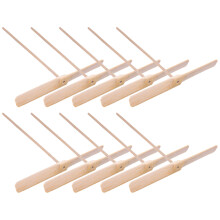 30Stk Kinder Holz Handflugspielzeug Für Draußen Robust Khaki