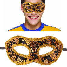2Stk Herren Party Maske Mit Bändern Für Karneval & Maskenball