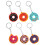12Stk Donuts Schlüsselanhänger PVC Charm 2