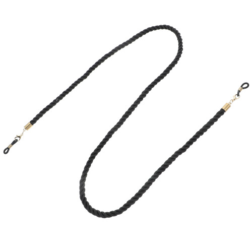 2Stk Multifunktionale Brillenband Kette Schwarz Polyester 2