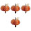 4Stk Halloween Gartendeko Eisen Kürbis Orange 8