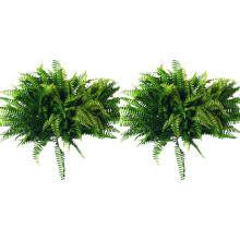 20Pcs Artificial Boston Fern Bush Silk Plant Hanging Fake Greenery Home Decor