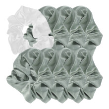40Stk Stretchige Haarbänder Stoff Scrunchies Für Und