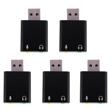 5X Scheda Audio Esterna USB A 7 Canali in Lega di Alluminio Scheda Audio Esterna USB Scheda Audio USB7.1 Scheda Audio Scheda Audio Analogica