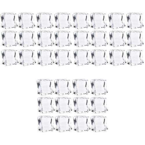 144Stk Künstliche Eiswürfel Transparent Reusable Eiswürfel 2