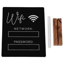 3Stk Schwarzes Wlan Passwort Schild Für Gästezimmer Elegant