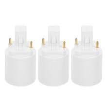 12Stk Vielseitiger Lampenadapter Weiß Pbt Zu E27/e26/e14 Sockel