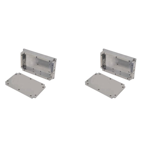 2X Aluminum Case Shielded Box Housing RF Box Signal Dissipation SMA-KFD46 Multi-Function Amplifier Case