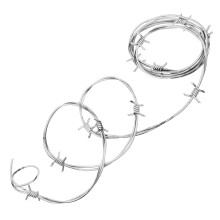 3Stk Realistischer Silberner PVC Stacheldraht Für Halloween Gruseldeko