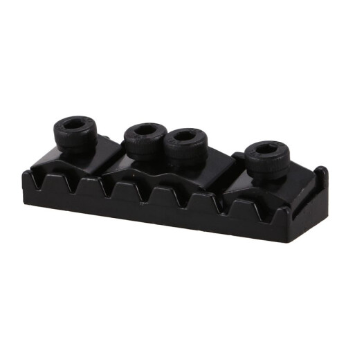 2X 7 String Locking Nut Electric Guitar Nut Tremolo Bridge 48mm (Black) 2