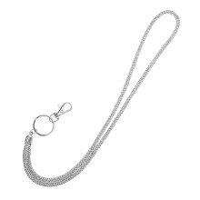 2Stk Silbernes Strass Lanyard Für Schlüssel, Handy Ausweishalter