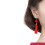 2Stk Quasten Ohrhänger Chinesischer Eardrop Schmuck 11