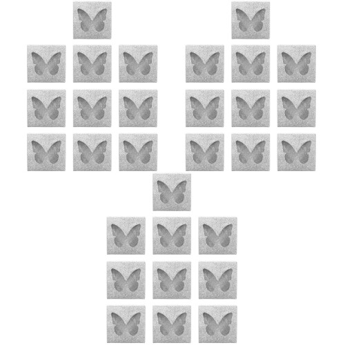90Stk Silber False Eyelash Box Für Lagerung Und 2