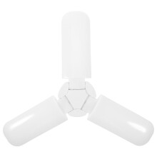 4 Verstellbare LED Garagenleuchte Weiß Dreiflügelig Klappbar E27