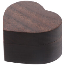 2Stk Herzförmige Holzbox Für Schmuck Hochzeit Verlobungsringe