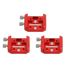 3X Placa de Cola de Milano para Espejo GuíA, Tablero Corto Rojo para Ranura de Cola de Milano Cruzada, Accesorios para Telescopio, Montaje en Cola de