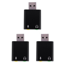 3X Scheda Audio Esterna USB A 7 Canali in Lega di Alluminio Scheda Audio Esterna USB Scheda Audio USB7.1 Scheda Audio Scheda Audio Analogica