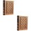 2Stk Antikes Tagebuch Mit Prägung, Langlebiges PU Cover, Bronzefarben 6