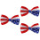 3Stk Herrenanzug Fliege Usa Flagge Polyester Mehrfarbig 6