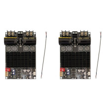2X ZK-2001 Digital Amplifier Board 2.1-Kanals 2X100W+200W Subwoofer TPA3221 -Förstärkarmodul med Skärmad Tråd