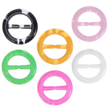 12Stk Farbenfrohe T-Shirt Clip Ringe Kleidungsecken Schnallen