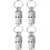 4Stk Katzen Und Id Barrel Silber Mit Praktischem Design 5