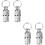 4Stk Katzen Und Id Barrel Silber Mit Praktischem Design 6