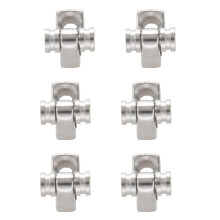 6x Chrome Roller String Retainer Trees Guitar Parts