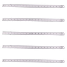5X  Right Stainless Steel Metric Ruler 50 cm Stainless Metric Ruler