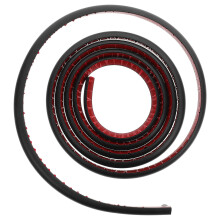 3Stk Flexible Viertelrunde PVC-Leiste Schwarz Für Bad Wc Treppenschutz