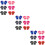 18Paare Kinder Winter Strick Vollfinger Kinder 9