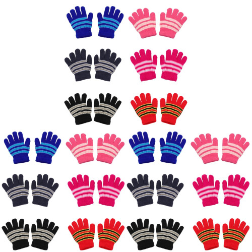 18Paare Kinder Winter Strick Vollfinger Kinder 1