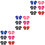 18Paare Kinder Winter Strick Vollfinger Kinder 5