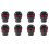 4 Pair Motorcycle Skull Number Plate Frame Screws Fitting Screw Black 1