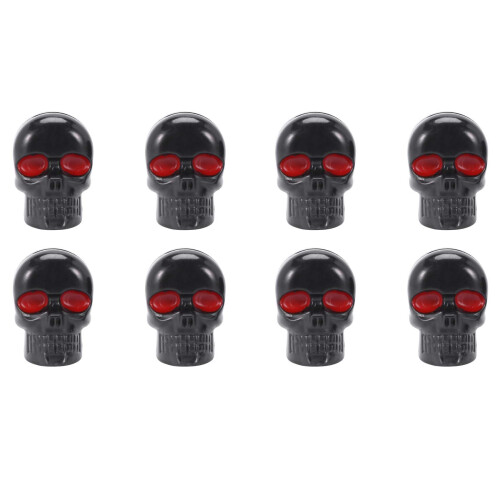4 Pair Motorcycle Skull Number Plate Frame Screws Fitting Screw Black