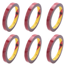 6X Strong Permanent Double Sided Super Sticky Foam Tape Roll for Vehicle Car, Red 12MM x