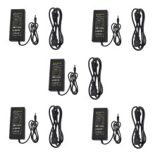 5X 12V 5A 60W Adaptador de Fuente de Alimentacion para Tira de Luz LED RGB SMD 3528 5050