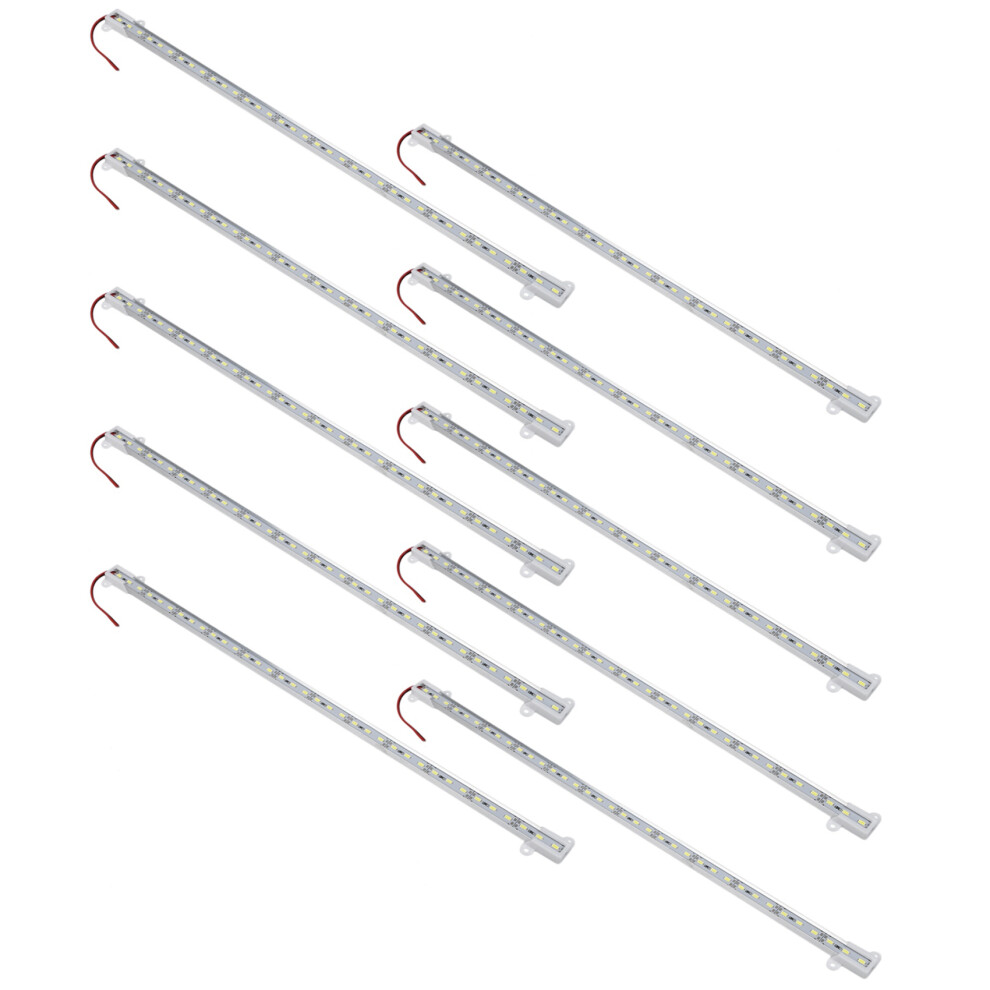 10Pcs 50Cm 12V 36 Led 5050 Smd Hard Strip Bar Aluminum Rigid Light/White 6032205984636