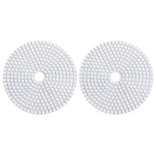 2pcs 5 Inch 125mm Wet Diamond Polishing Pads Marble Granite Grits 30