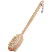 5Ud Aplicador De Loción Y Cepillo Espalda Madera Beige