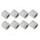 8X Guitar Dome Control Knöpfe für  Tele Ersatz, Silber 1