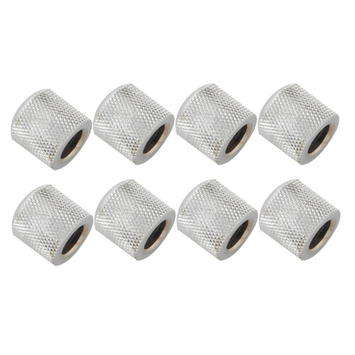 8X Guitar Dome Control Knobs for  Tele Replacement, Silver
