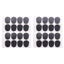 32Pcs Alto / Tenor Sax Clarinet Boquilla Parches Almohadillas Cojines, 0.8mm Negro