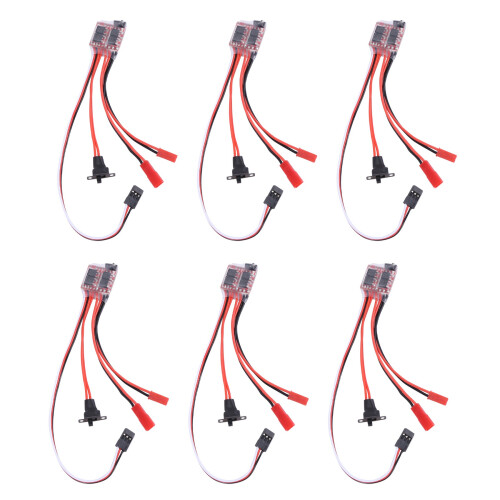 6X 20A Bustophedon ESC Brushed Speed Controller for RC Car Truck Boat