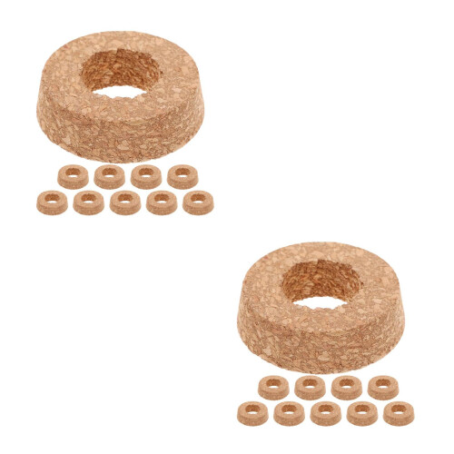 20Ud Tapones De Para Jarrones Y Terrarios Madera Color Café 2