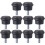 20Ud Pies Para Muebles Plásticos Negros Resistentes Y Ajustables 8