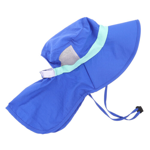 5Ud Sombreros Nylon Azul Protección Solar Ajustable 1