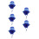 5Ud Sombreros Nylon Azul Protección Solar Ajustable 7