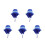 5Ud Sombreros Nylon Azul Protección Solar Ajustable 5